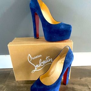 Christian louboutin worn twice. Just to high